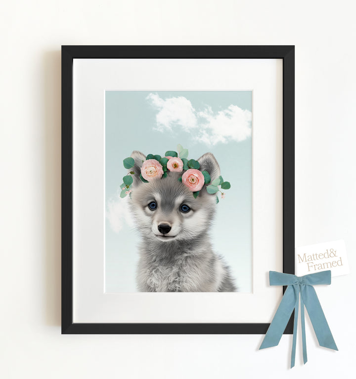 Baby Wolf Framed Art