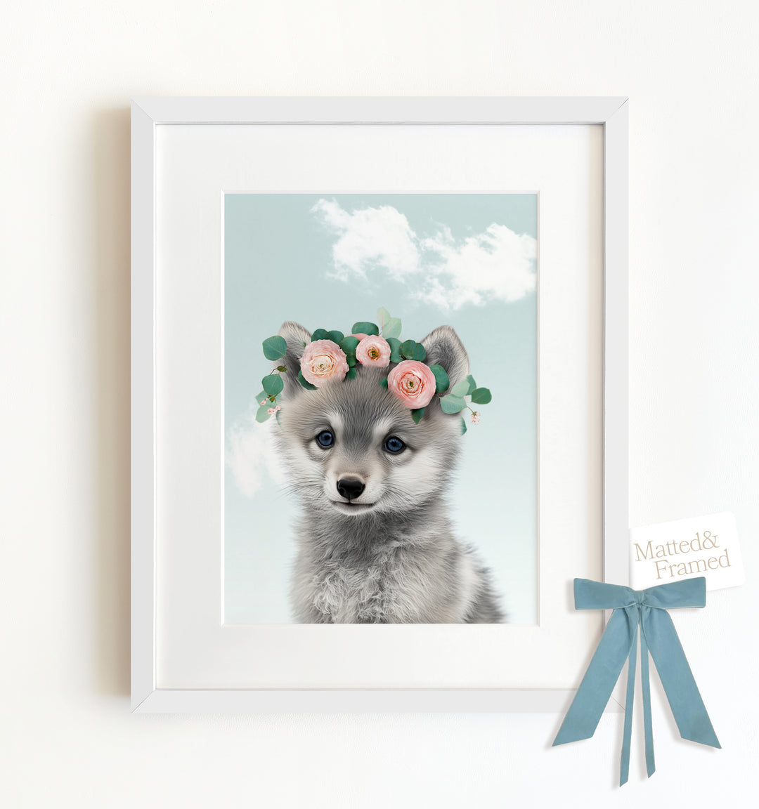 Baby Wolf Framed Art