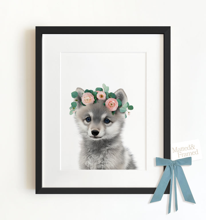 Baby Wolf Framed Art