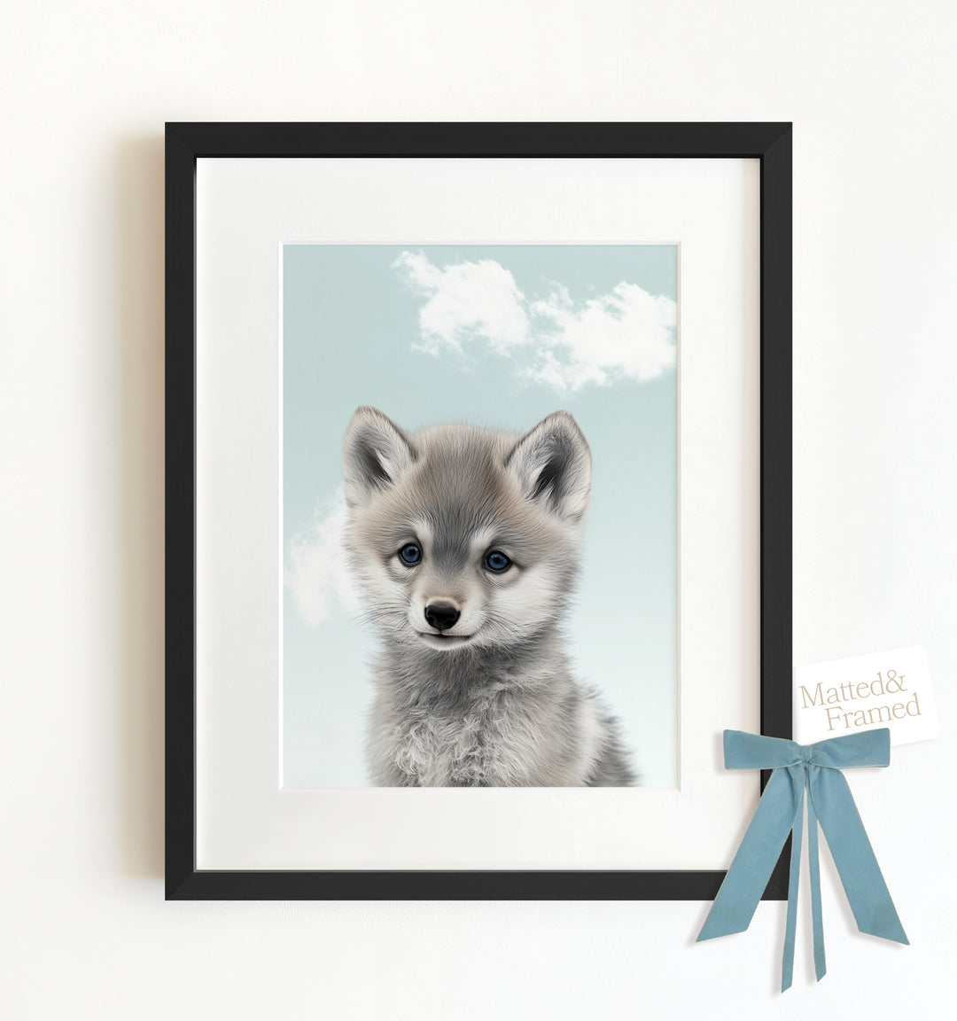 Baby Wolf Framed Art