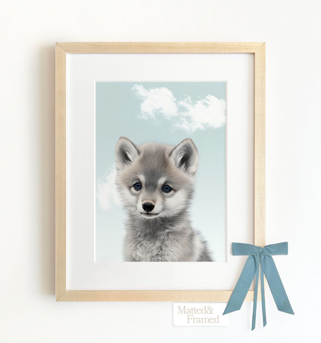 Baby Wolf Framed Art