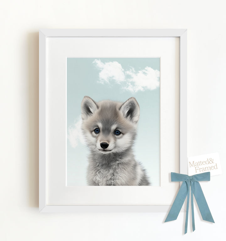 Baby Wolf Framed Art