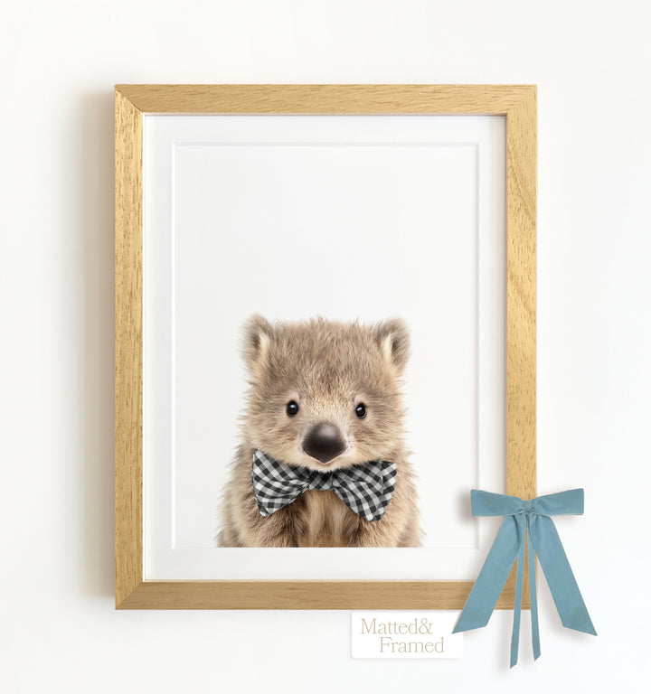 Baby Wombat Framed Art