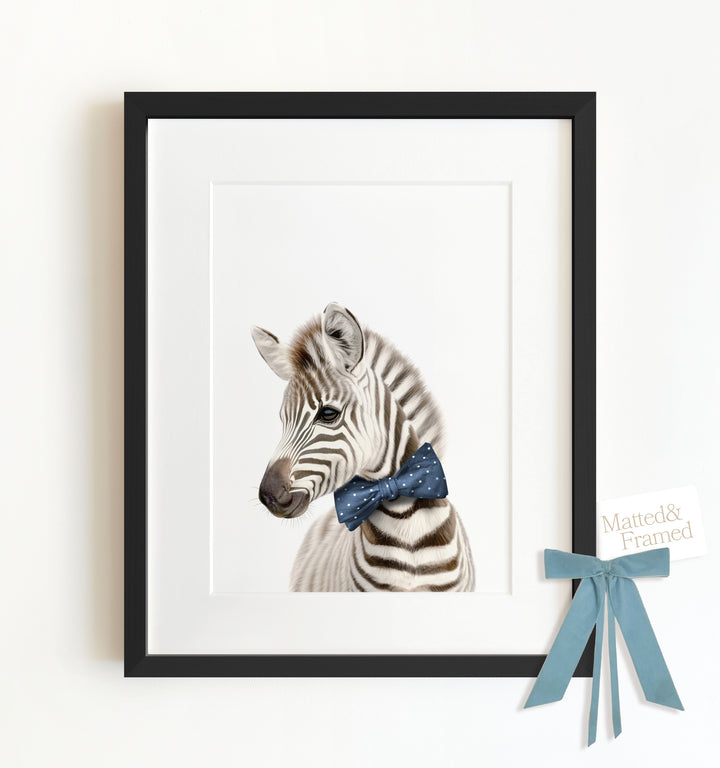 Baby Zebra Framed Art