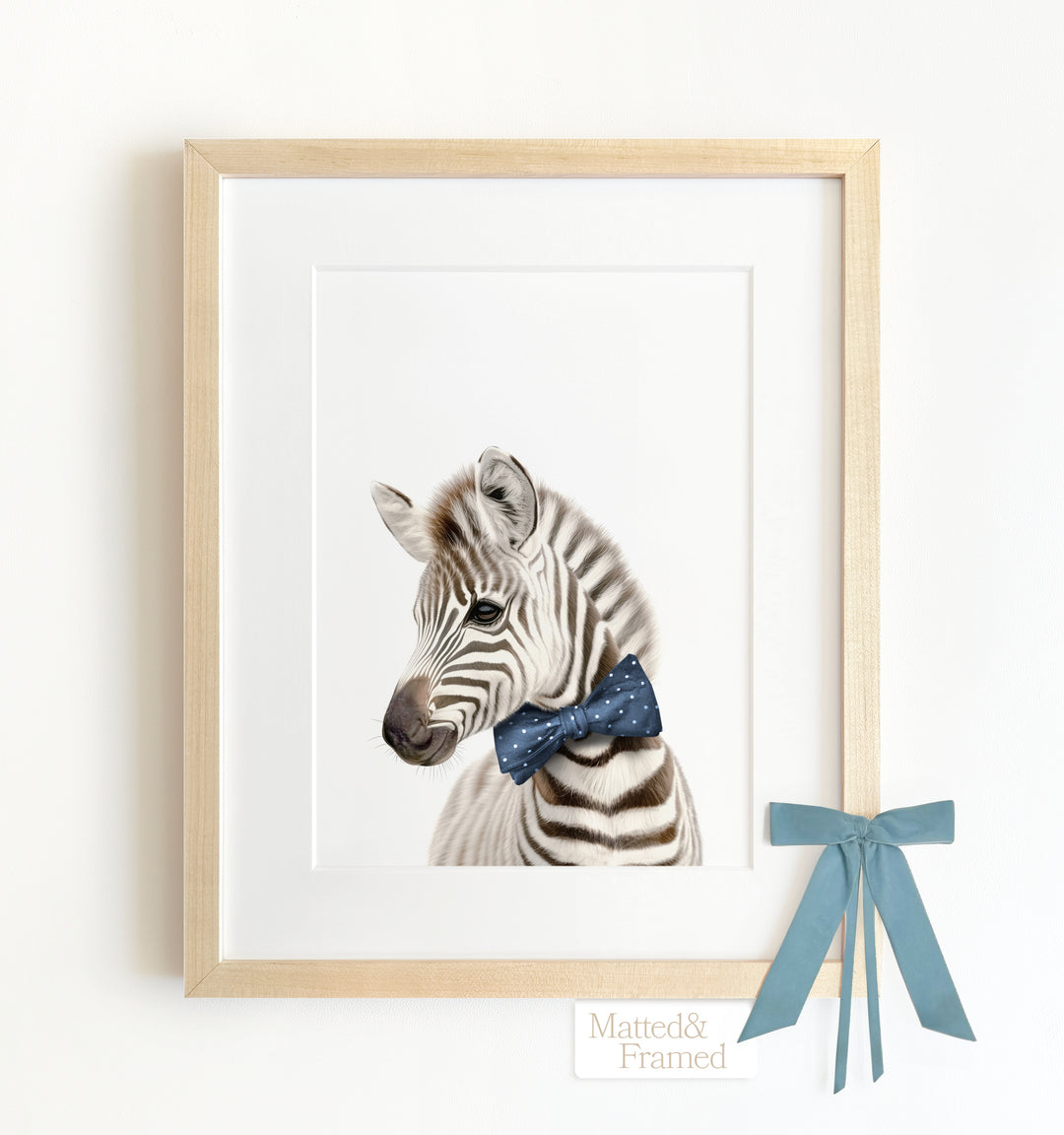 Baby Zebra Framed Art