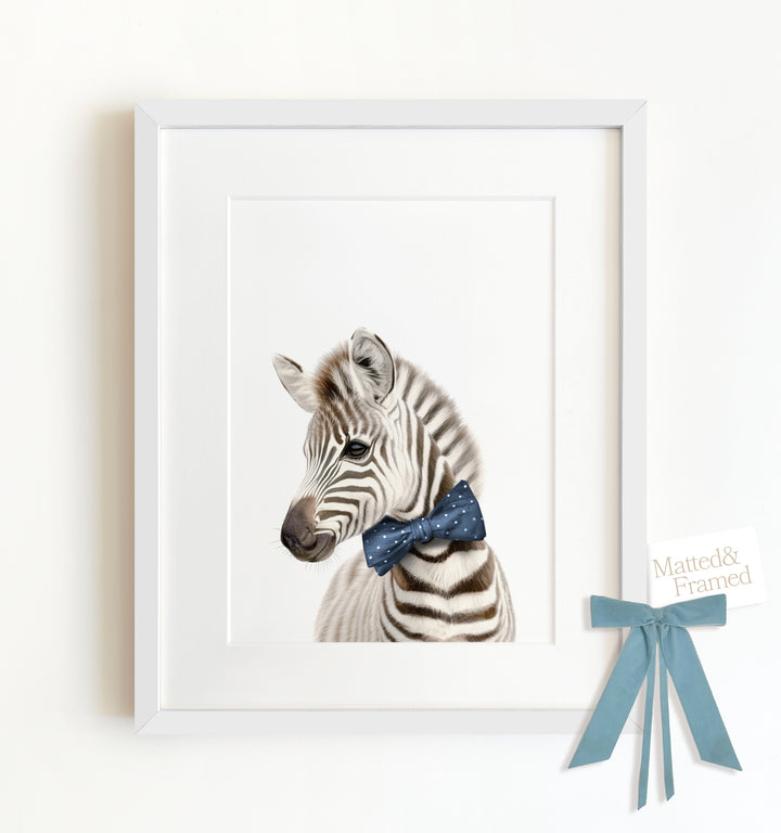 Baby Zebra Framed Art