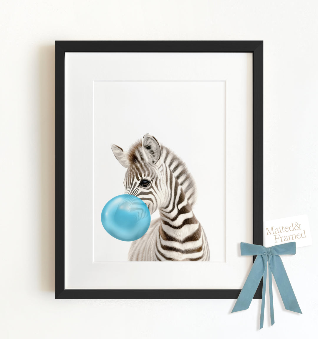 Baby Zebra Framed Art