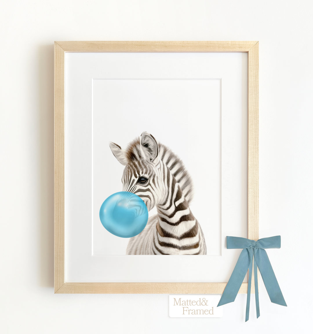 Baby Zebra Framed Art