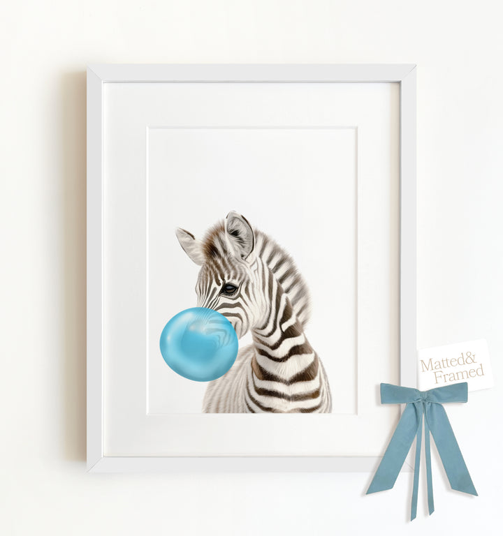 Baby Zebra Framed Art