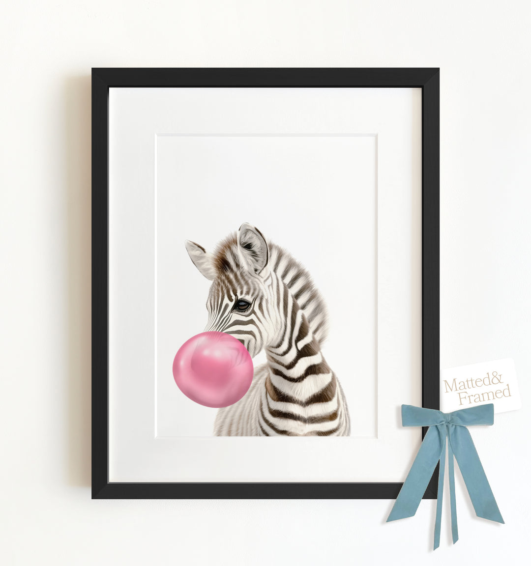 Baby Zebra Framed Art