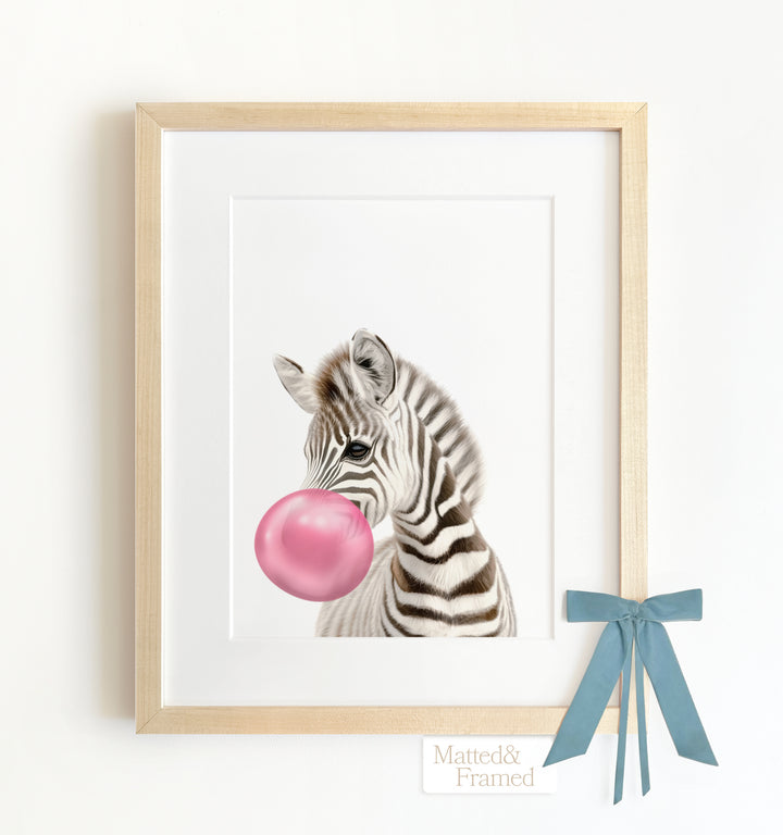 Baby Zebra Framed Art