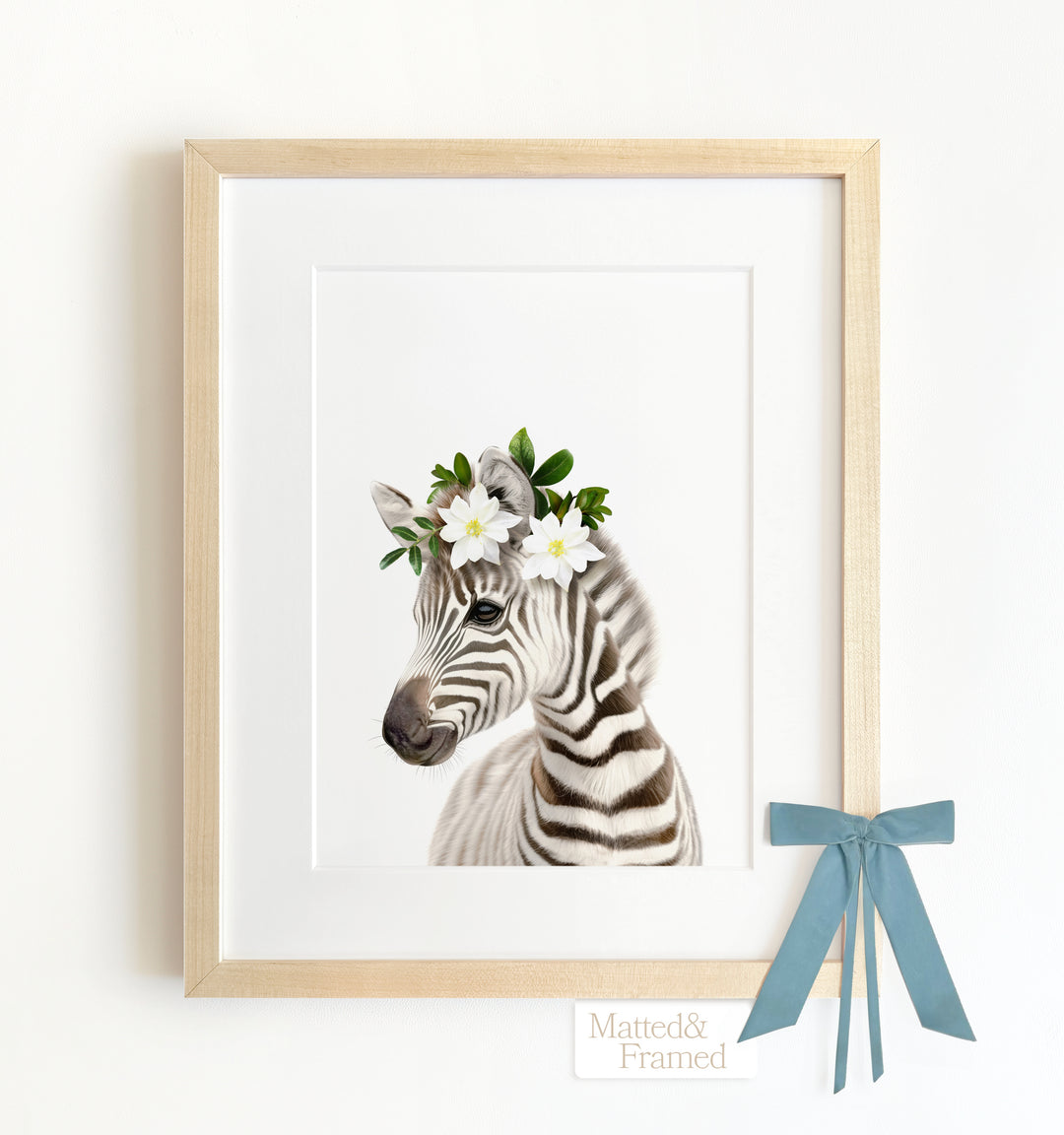 Baby Zebra Framed Art