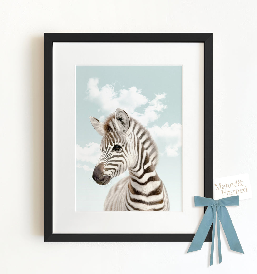 Baby Zebra Framed Art