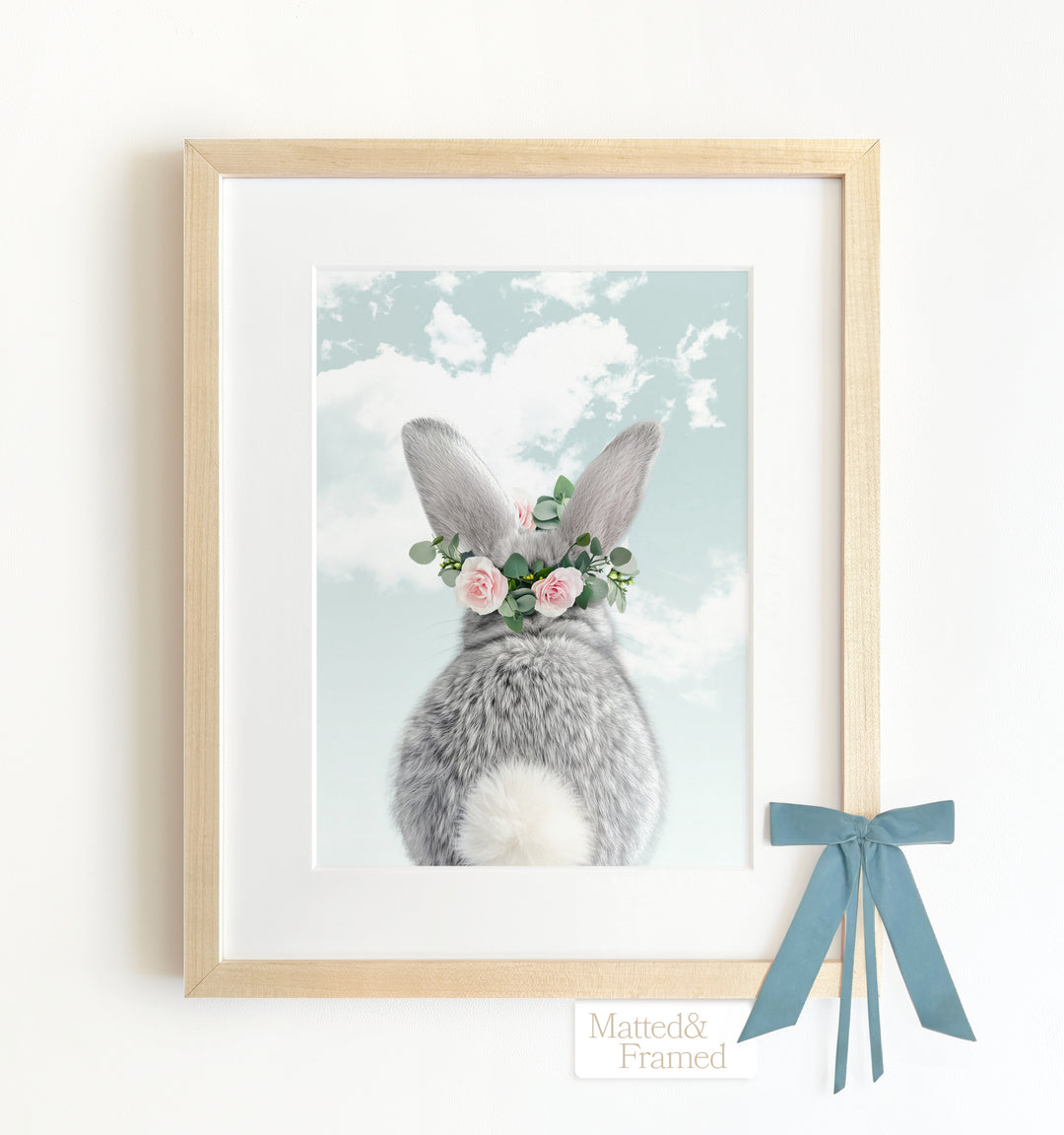 Baby Rabbit Bum Framed Art