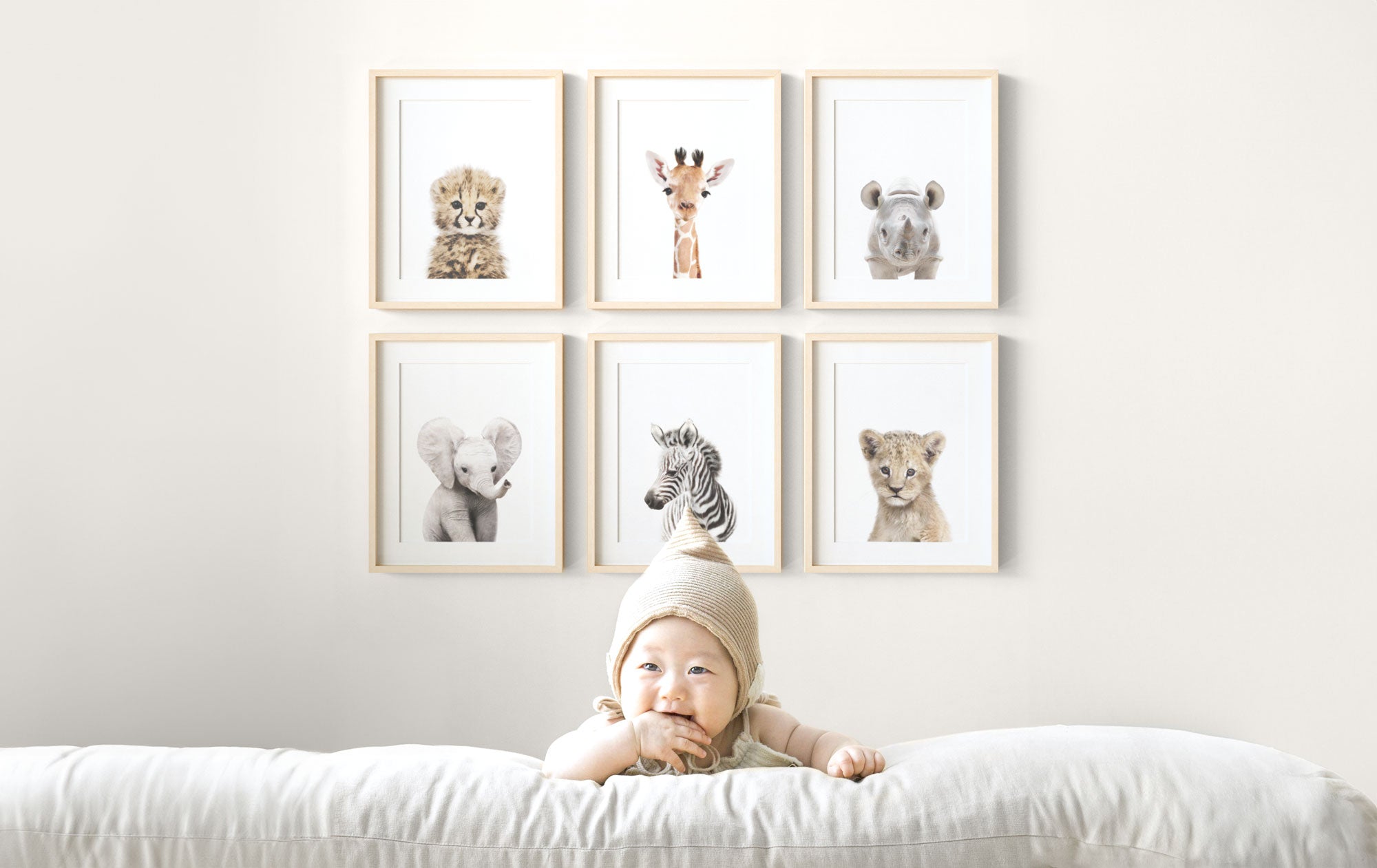 Nursery artwork sale animals