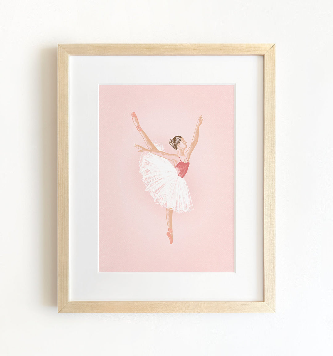 The Ballerinas Framed Set of 6 Prints