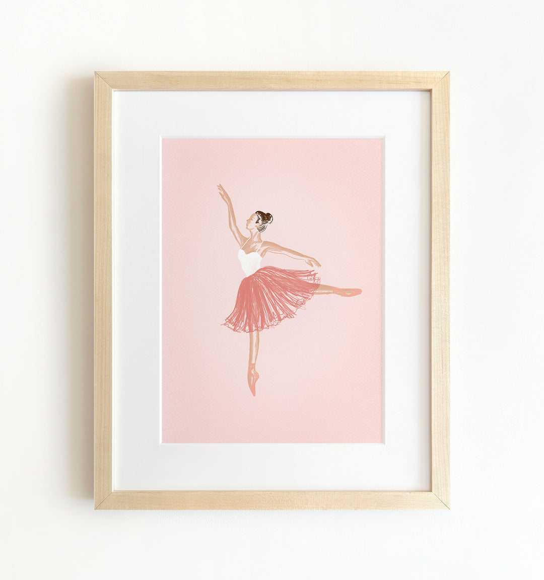 The Ballerinas Framed Set of 6 Prints