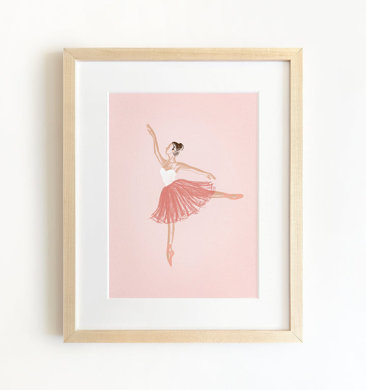 The Ballerinas Framed Set of 6 Prints