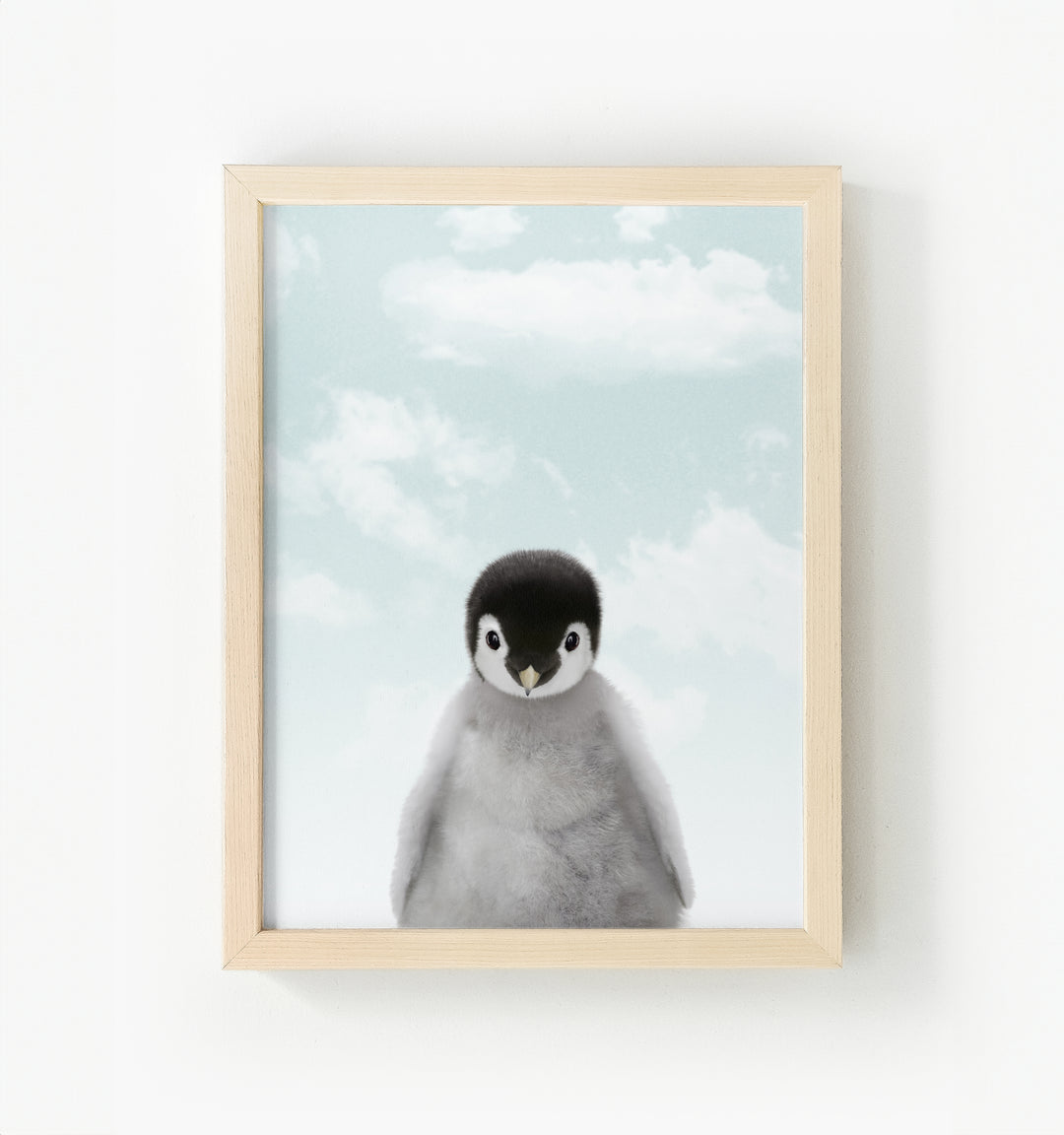 Baby Penguin Framed Canvas