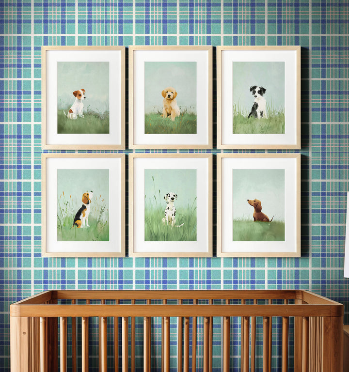 Nursery Art Picture Book Puppies Prints