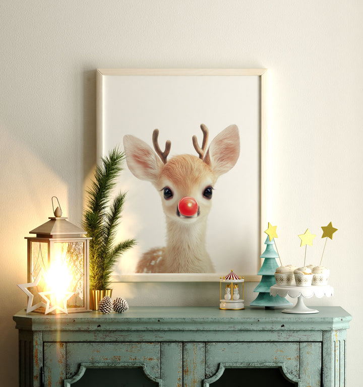 Rudolph the Red-Nosed Reindeer Framed Canvas