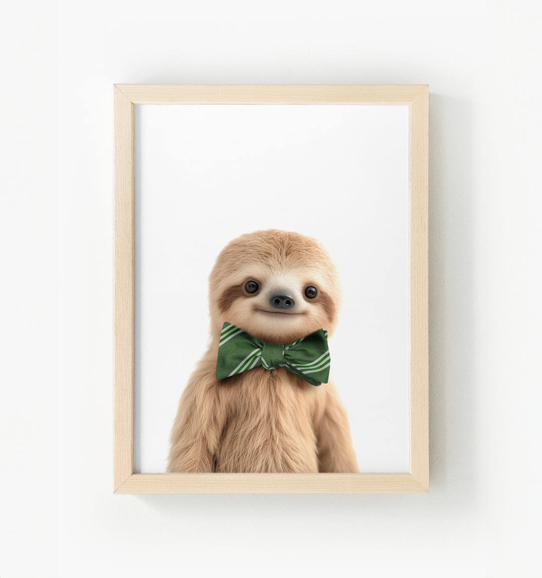 Baby Sloth Framed Canvas