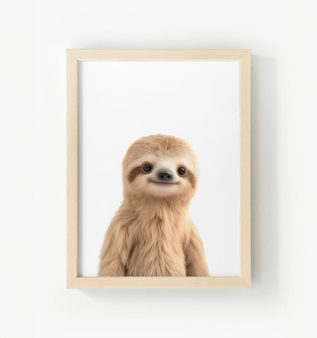 Baby Sloth Framed Canvas