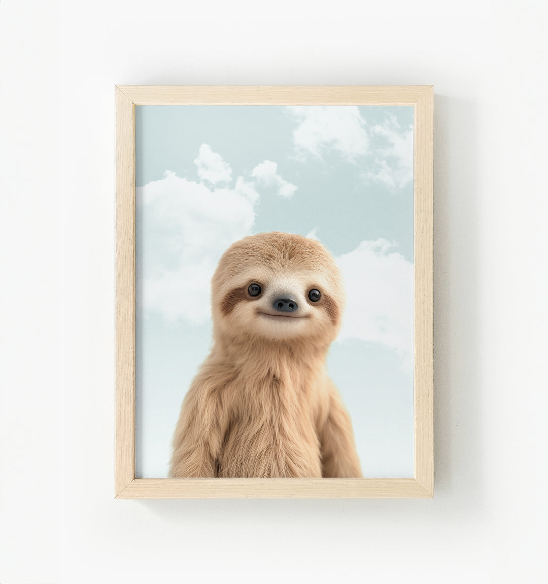 Baby Sloth Framed Canvas