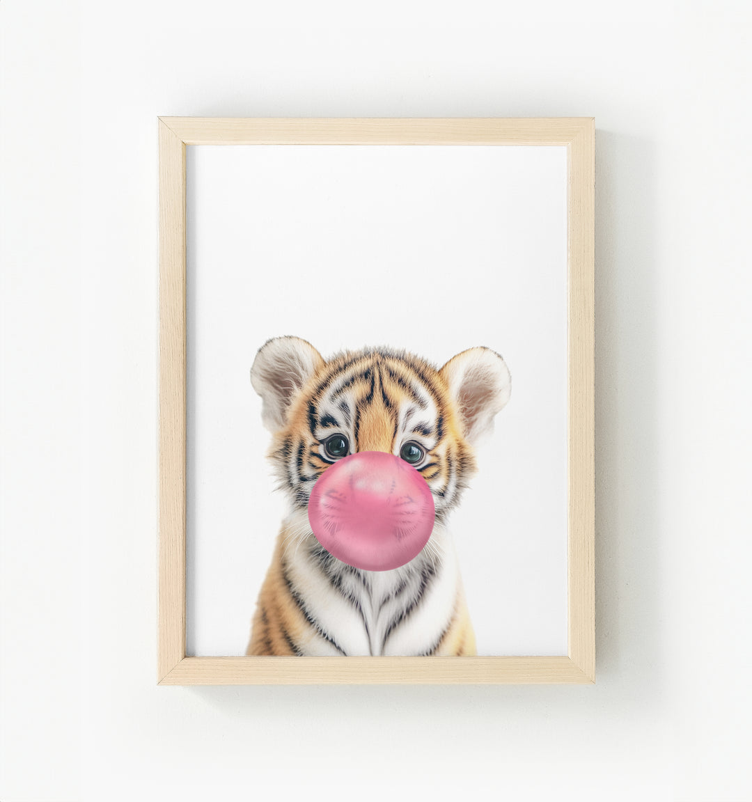 Baby Tiger No. 1 Framed Canvas