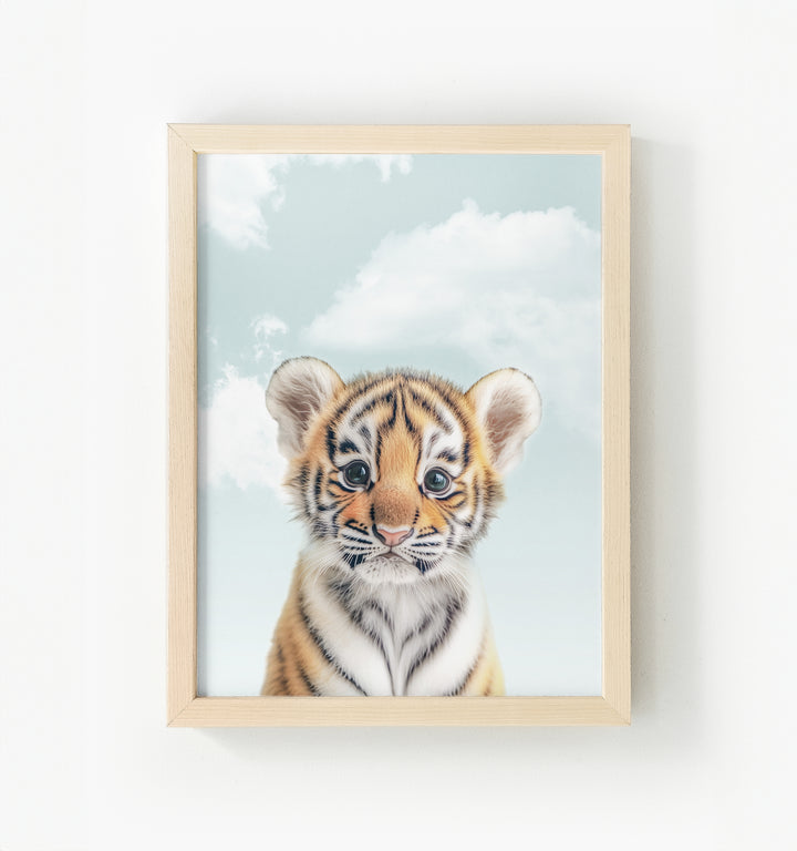 Baby Tiger No. 1 Framed Canvas