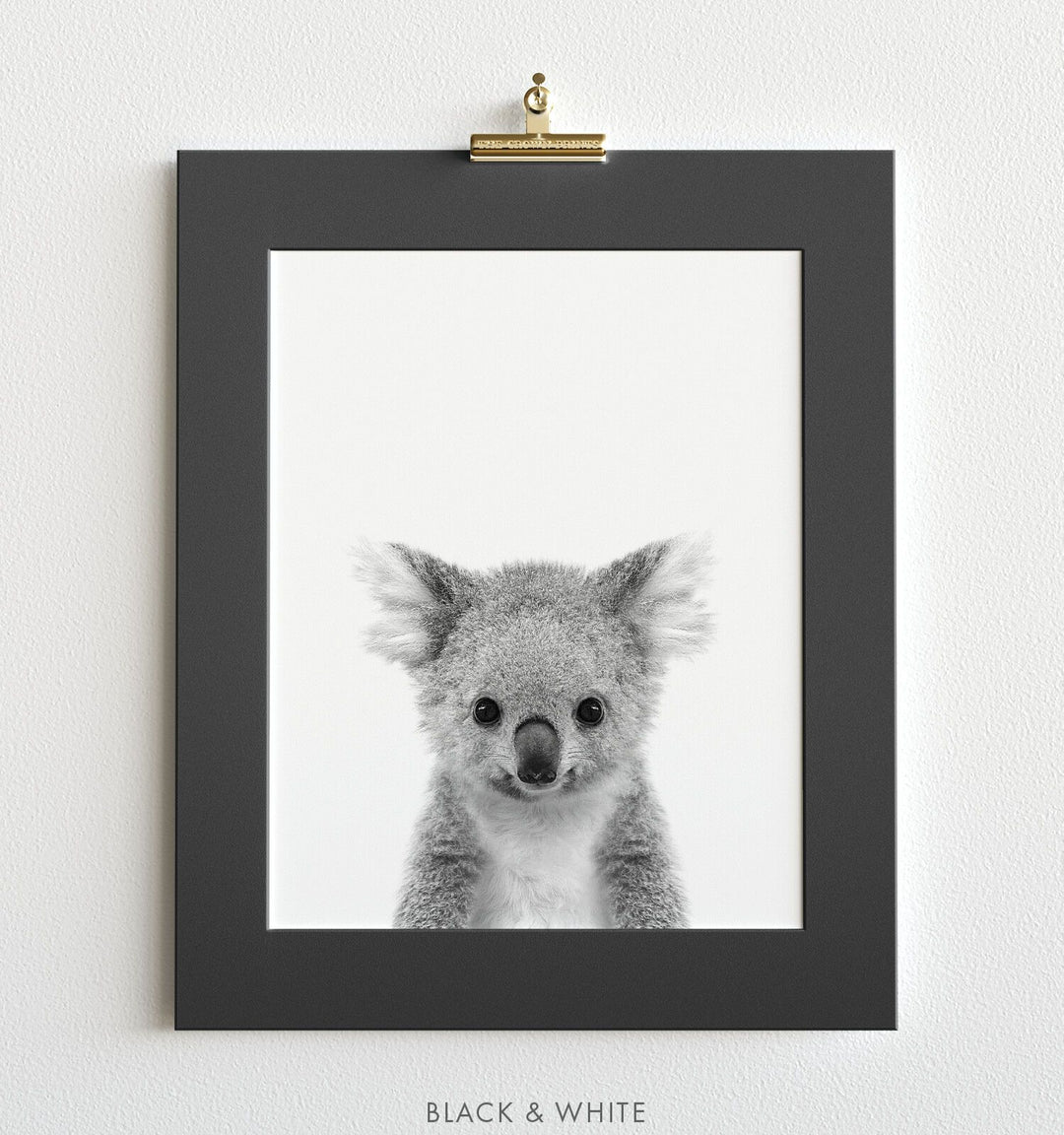 Koala Print, PRINTABLE Art, Animals With Flower Crowns, Baby